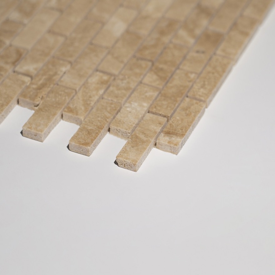 Мозаика из травертина Brick Line